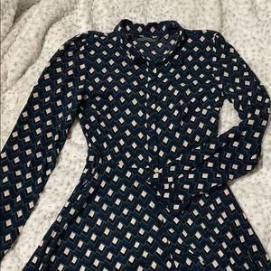 Zara button down shirt dress